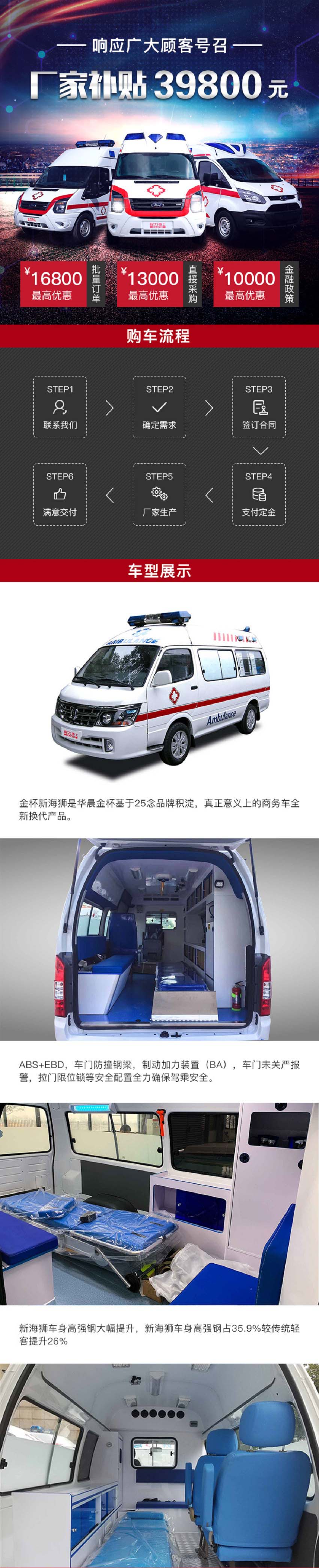 金杯海狮救护车